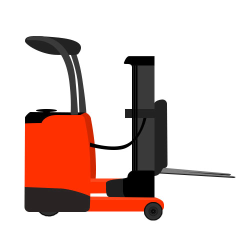 Illustrated image of an Reach Truck